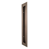 Rectangular Flush Pull 250mm in Aged Brushed Copper