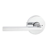 Avant with QuickFix Alba Privacy Lever Set with Latch in Bright Chrome