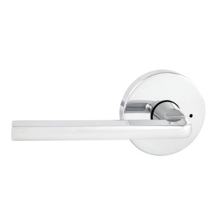 Avant with QuickFix Alba Privacy Lever Set with Latch in Bright Chrome