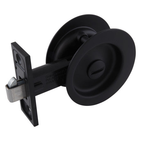 Circular Privacy Sliding Cavity Set in Matte Black
