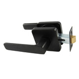 Choice Harper Square Passage Lever Set in Matte Black