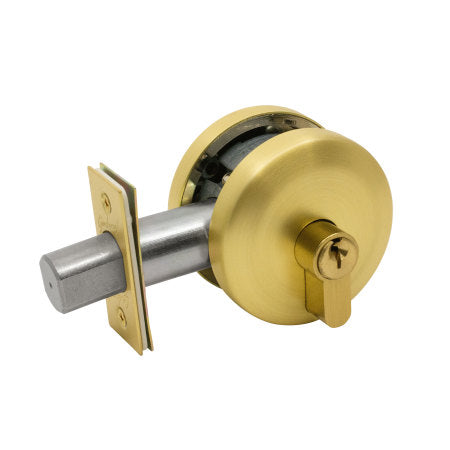Neue Smooth Round Single Cylinder Deadbolt