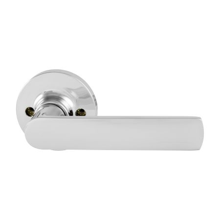 TradePro Round Rose Bela Passage Lever Set in Bright Chrome