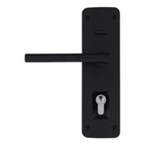 Trilock Cove Lianna Double Cylinder Entrance Lever Set in Matte Black