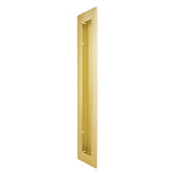 Rectangular Flush Pull 250mm in Satin Brass