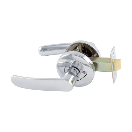 Neue Contour Privacy Lever Set in Bright Chrome