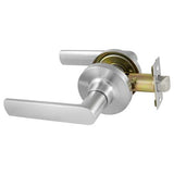 TradePro Round Rose Bela Passage Lever Set in Satin Chrome
