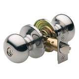 Choice Terrace Entrance Key-in-Knob Set in Polished Stainless Steel