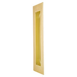 Rectangular Flush Pull 150mm in Satin Brass