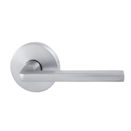 Avant with QuickFix Alba Passage Lever Set in Brushed Satin Chrome with Latch