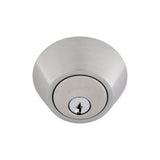 Choice Round Single Cylinder Deadbolt in Stainless Steel