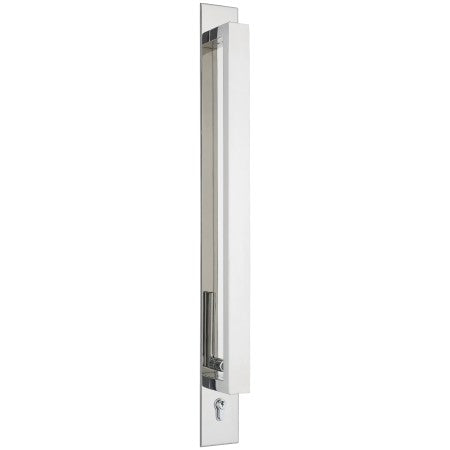 Trilock Omni Back to Back Double Cylinder Pull Handle Entrance Set in Polished Stainless Steel