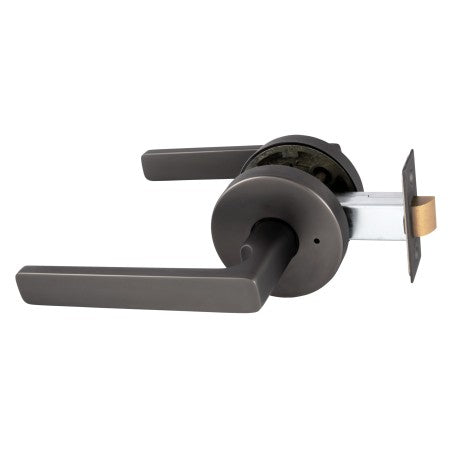 Avant with QuickFix Rivera Privacy Lever Set with Latch in Satin Graphite