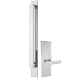 Trilock Omni Allure Dummy Trim Pull Handle Entrance Set in Polished Stainless Steel
