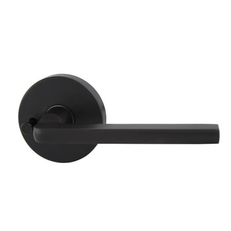 Avant with QuickFix Alba Privacy Lever Set with Latch in Matte Black with Latch