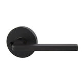 Avant with QuickFix Alba Privacy Lever Set with Latch in Matte Black with Latch