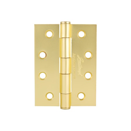 Gainsborough Fixed Cap Fixed-pin 100x75mm Hinge in Satin Brass