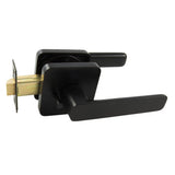 Choice Harper Square Privacy Lever Set in Matte Black