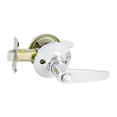 TradePro Tristan Entrance Key-in-Lever Set in Bright Chrome