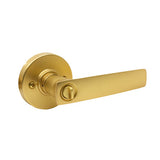 Neue Aurora Lever Lock Set in Satin Brass