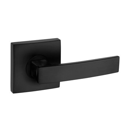 Neue Angular Square Rose Dummy Trim Lever in Matte Black