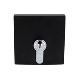 Neue Smooth Square Double Cylinder Deadbolt in Matte Black