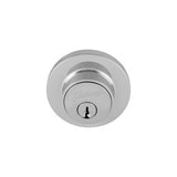 TradePro Cass Single Cylinder Deadbolt in Bright Chrome