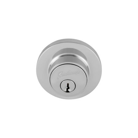 TradePro Cass Single Cylinder Deadbolt in Bright Chrome