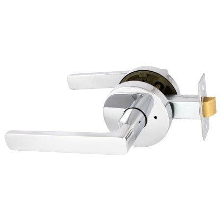 Avant with QuickFix Rivera Privacy Lever Set with Latch in Bright Chrome