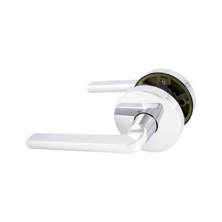 Avant with QuickFix Alba Passage Lever Set in Bright Chrome with Latch