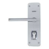 Trilock Cove Lianna Double Cylinder Entrance Lever Set in Satin Chrome