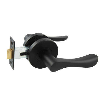 Choice Florence Passage Lever Set in Matte Black