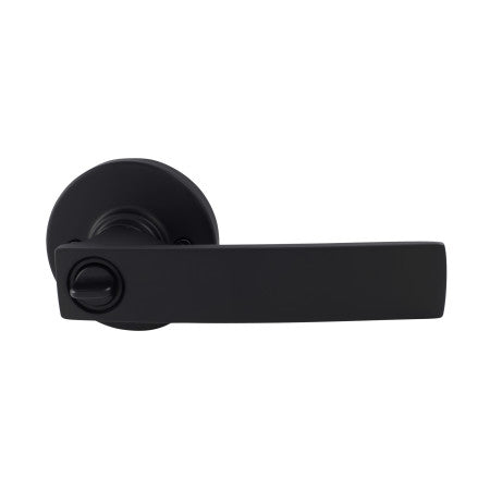 Neue Angular Entrance Key Lever Set in Matte Black