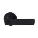 Neue Angular Entrance Key Lever Set in Matte Black