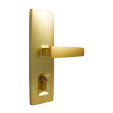 Trilock Urban Aurora Double Cylinder Entrance Lever Set in Satin Brass