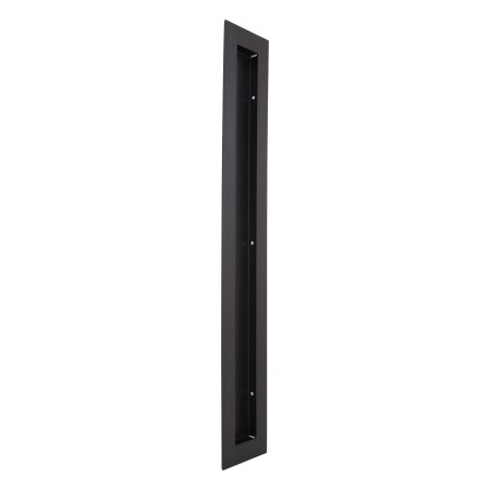 Rectangular Flush Pull 350mm in Matte Black