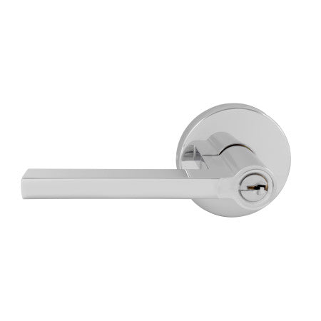 Choice Lianna Entrance Key Lever set in Bright Chrome