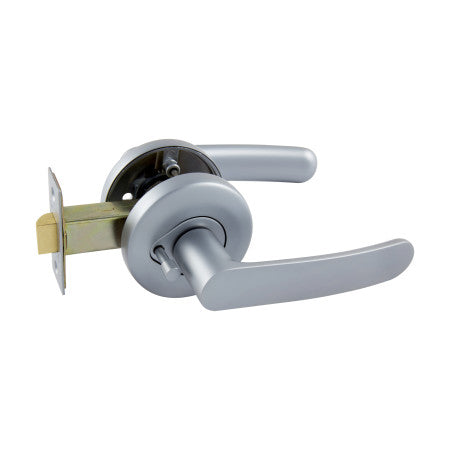 Neue Contour Privacy Lever Set in Satin Chrome