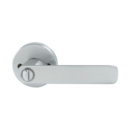 Choice Harper Round Entrance Key Lever set in Satin Chrome
