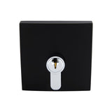 Neue Smooth Square Double Cylinder Deadbolt in Matte Black