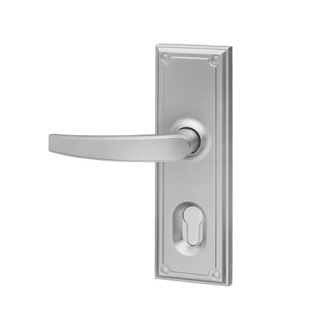 Trilock Traditional Dummy Trim Lever in Satin Chrome