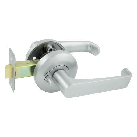 Neue Telo Privacy Lever Set in Brushed Satin Chrome
