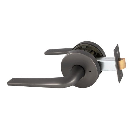 Avant with QuickFix Sierra Privacy Lever Set with Latch in Satin Graphite