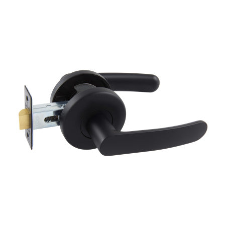Neue Contour Passage Lever Set in Matte Black