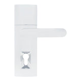Trilock Contemporary Contour Dummy Trim Entrance Lever Set in Bright Chrome