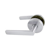 Avant with QuickFix Rivera Passage Lever Set in Brushed Satin Chrome with Latch
