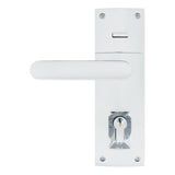 Trilock Contemporary Contour Double Cylinder Entrance Lever Set in Bright Chrome