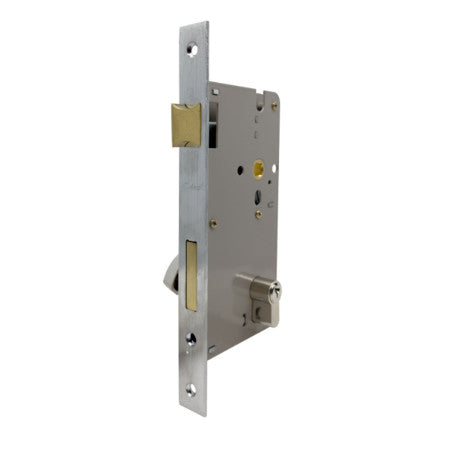 758 Series Single Cylinder Mortice Lock with 60mm Backset in Satin Chrome