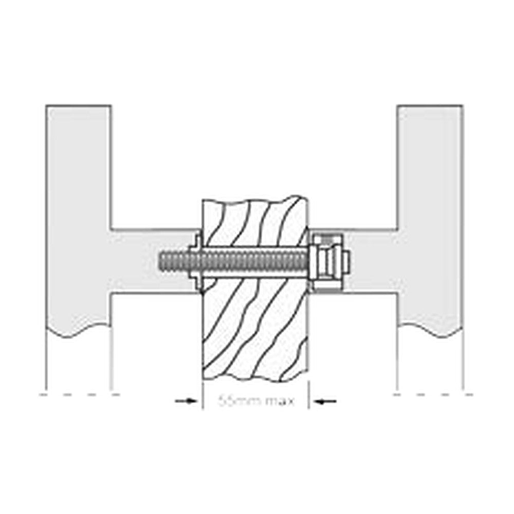 Rear Fixing Bolts to Suit Timber & Aluminium Doors