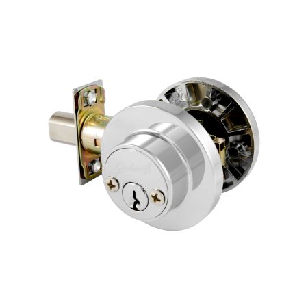 TradePro Cass Double Cylinder Deadbolt in Bright Chrome